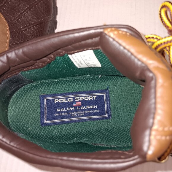VINTAGE POLO SPORT RALPH LAUREN WINTER DUCK BOOTS - Picture 10 of 10